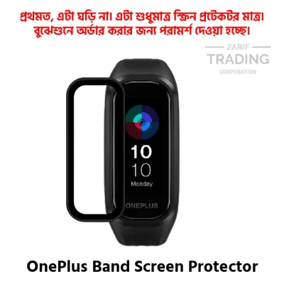 OnePlus Band Screen Protector PMMA Full Coverage HD Clear Ultra Thin Scratch Resistant Fingerprint Resistant